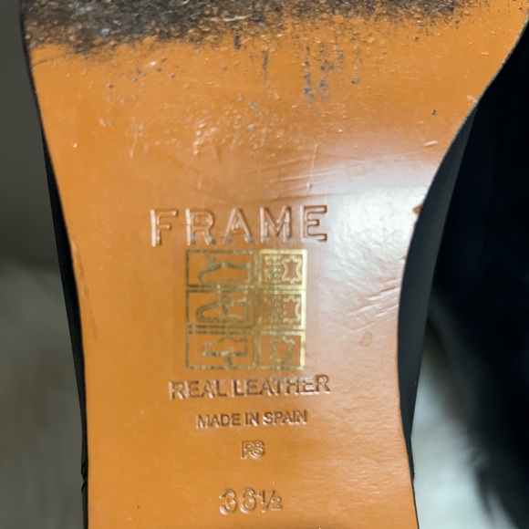 FRAME BLACK LEXINGTON CHELSEA LEATHER BOOT Size US6 1/2 - EU36 1/2 - Picture 11 of 12